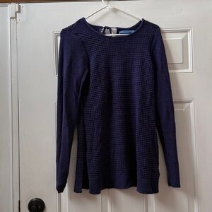 Simply Vera Vera Wang Purple Textured Sweater